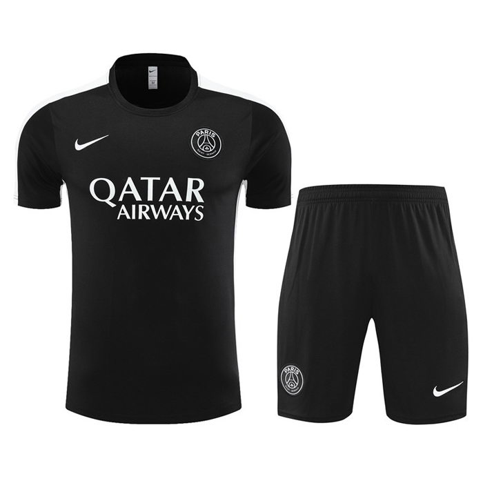 Chandal del Paris Saint-Germain Manga Corta 23-24 Negro - Pantalon Corto